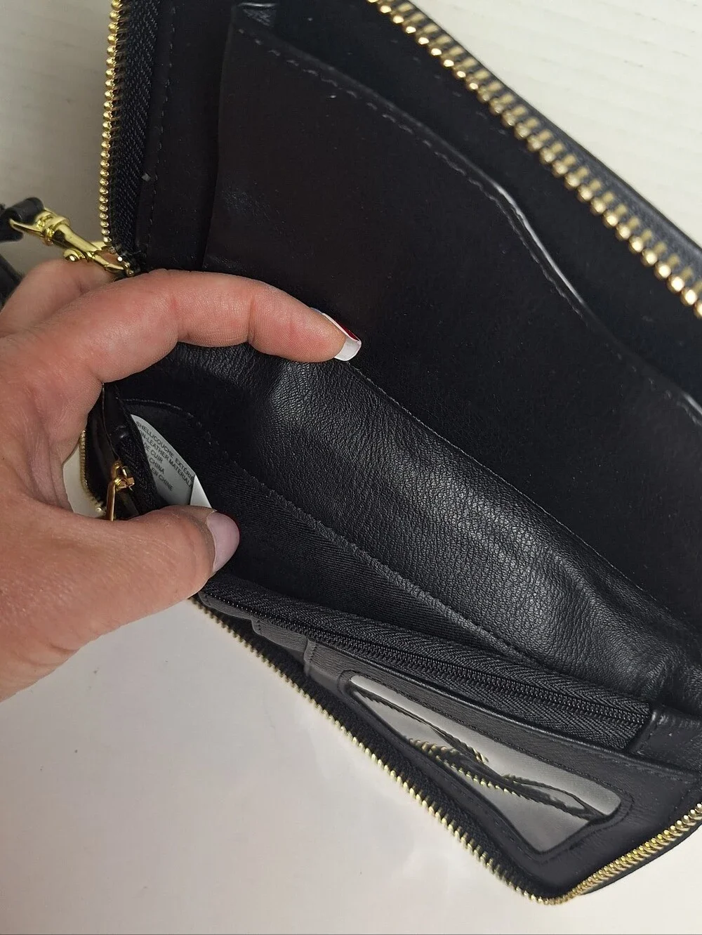 Women Cute Bow Long Faux Leather Zip Around Wallet Purse Credit Card Holder